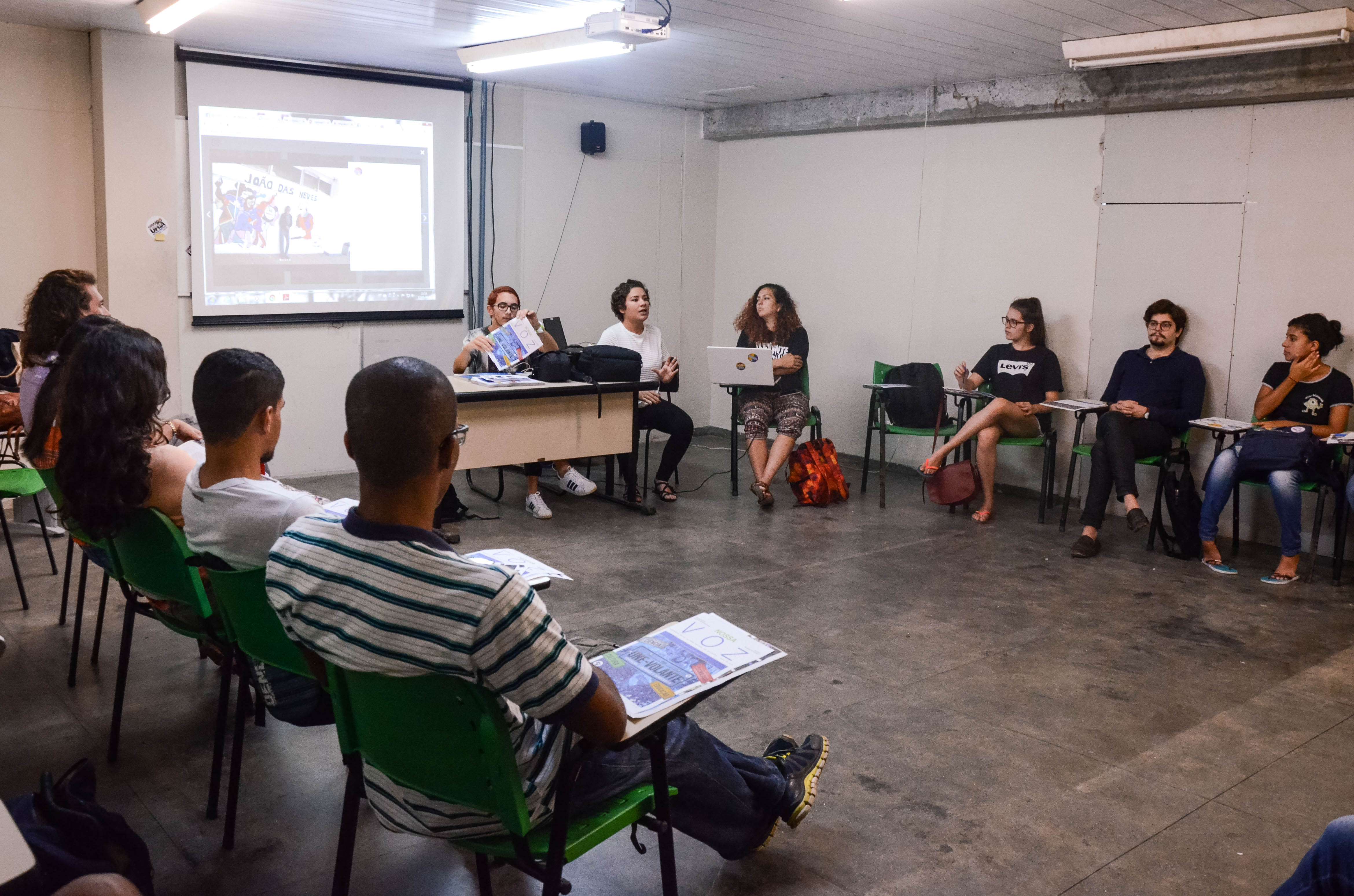 UNE Volante promove oficina na Facom (Foto: Glenda Dantas)