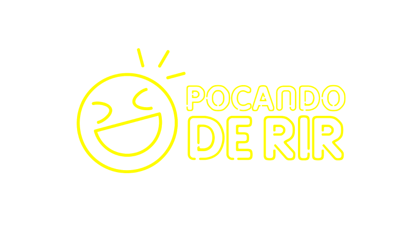 Em destaque a logo do evento: um emoji sorrindo, de contorno amarelo. Ao lado, o nome do festival, também em amarelo.