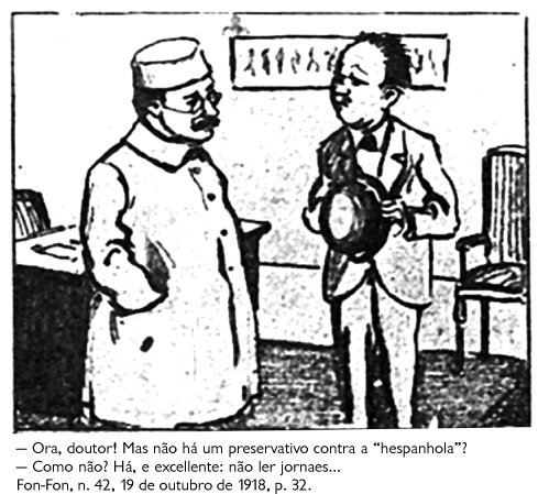 Charge da revista Fon-Fon (1918)