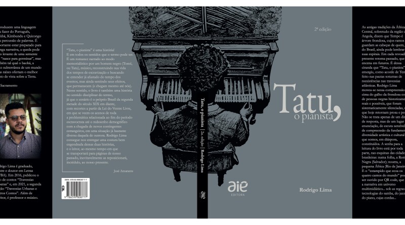 Tatu, o Pianista: Livro do escritor Rodrigo Lima será lançado nesta sexta-feira