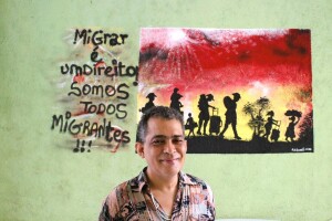 Danilo Miguez, músico boliviano no NAMIR/UFBA (Foto: Isabel Queiroz)