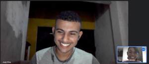 Juan Pina em entrevista remota - Imagem: captura de tela por Glenda Morais