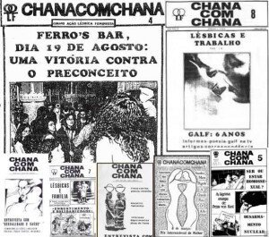 Edições do ChanacomChana que eram vendidas no Ferro´s Bar. Foto: Reprodução Memorial da Resistência
