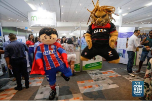 Mascotes do Bahia e do Vitória. Foto: reprodução internet.